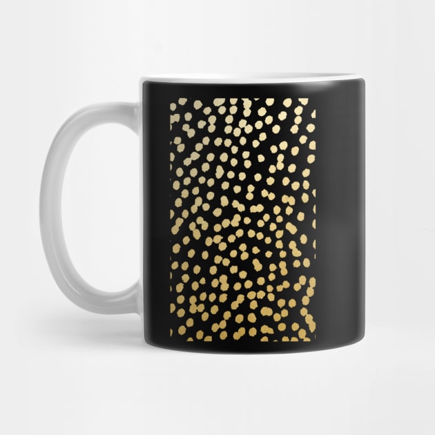 Gold and Black Dot Spot Pattern by evannave